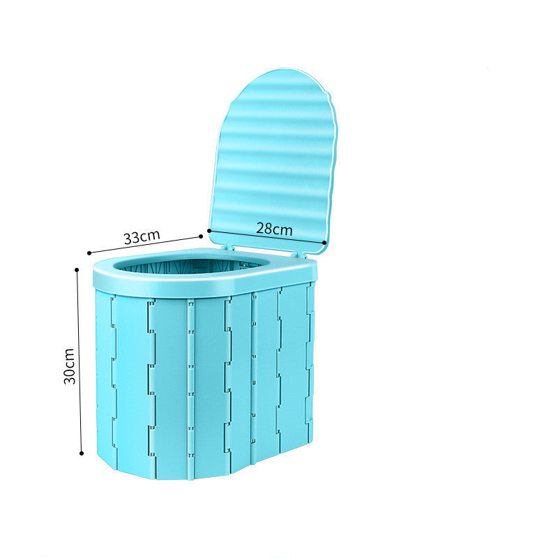 Portable Car With Cover Folding Toilet