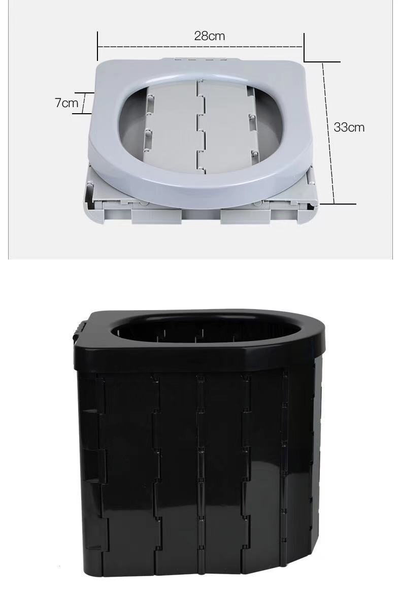 Portable Car With Cover Folding Toilet
